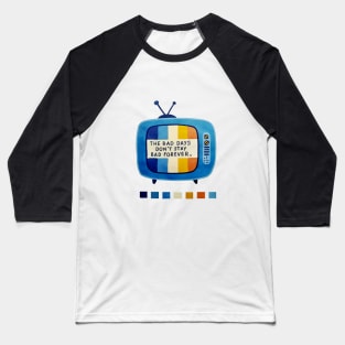 Retro TV design shirt Baseball T-Shirt